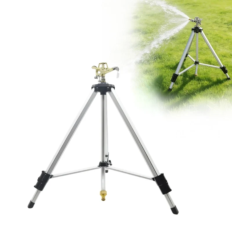 360° Tripod Sprinkler Zinc Alloy With Adjustable Tripod
