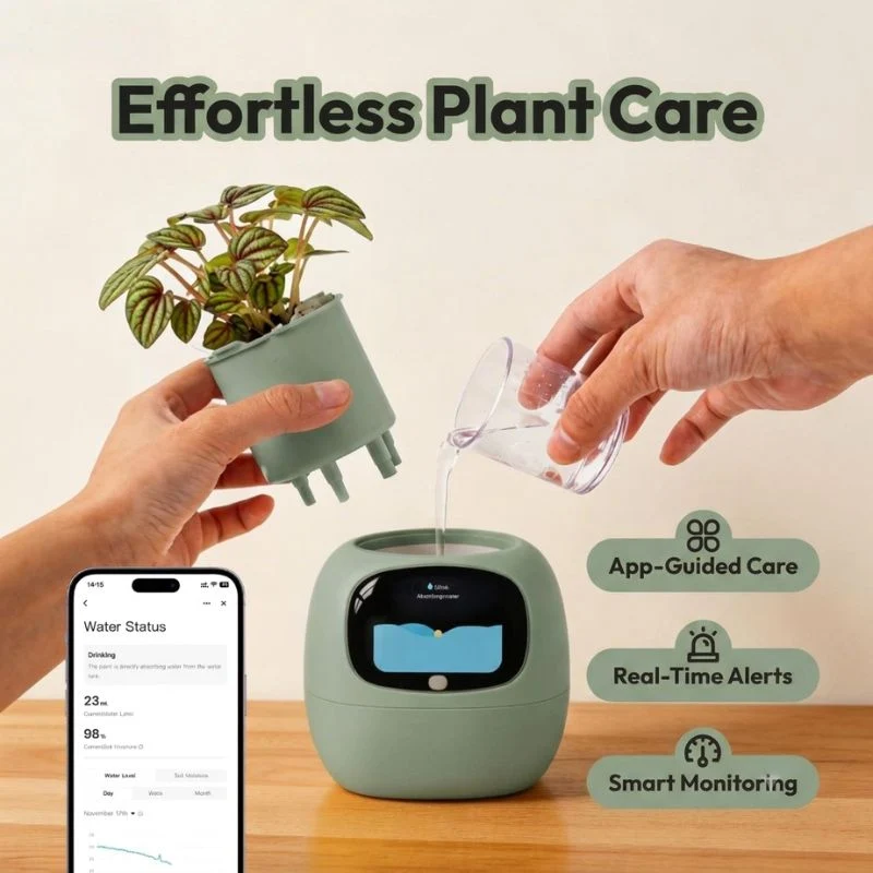 AI Smart Plant Pot with 100+ Expressions