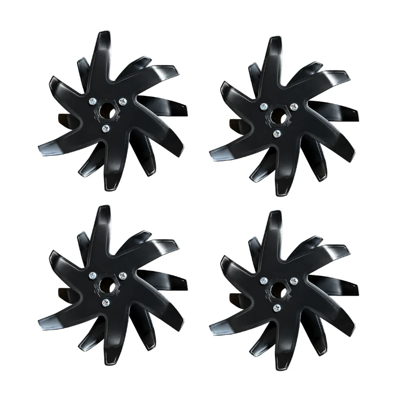 4PCS Tiller Replacement Blades for 2-IN-1 Cordless Tiller & Cultivator