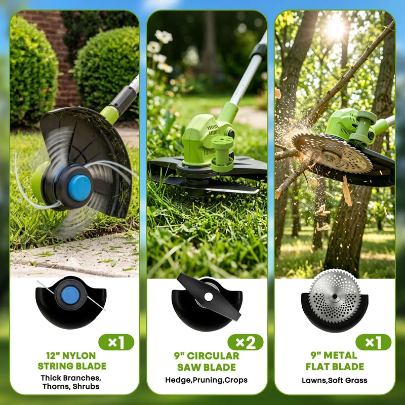 7PCS Replacement Blades for 12-Inch Electric Weed Wacker