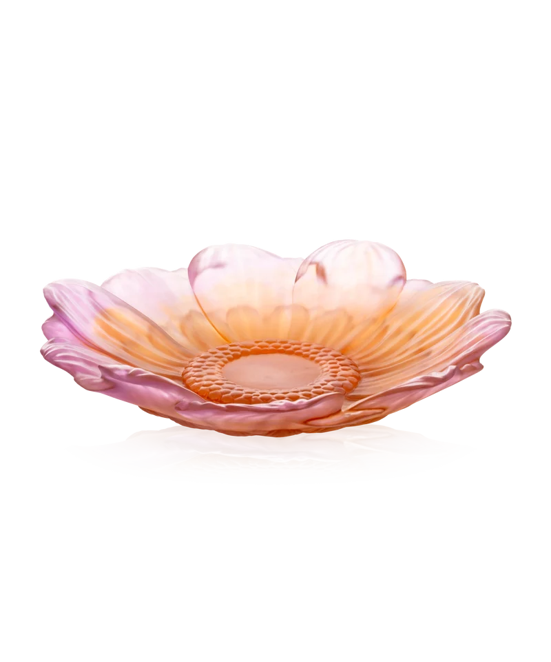 Or d'Abeille Fleur de présentation moyen modèle ambre-rose