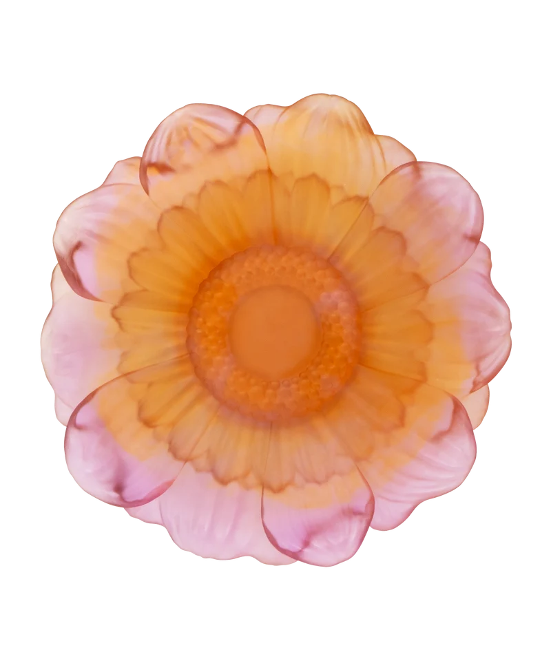 Or d'Abeille Fleur de présentation moyen modèle ambre-rose