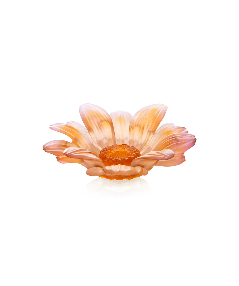 Or d'Abeille Fleur de présentation petit modèle ambre-rose
