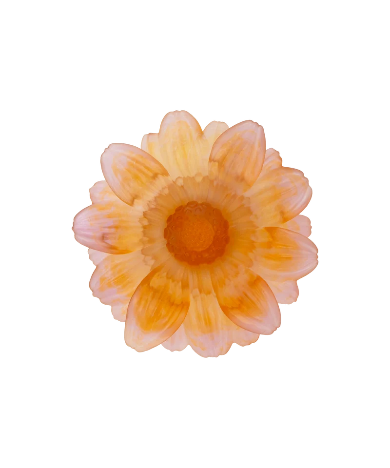 Or d'Abeille Fleur de présentation petit modèle ambre-rose