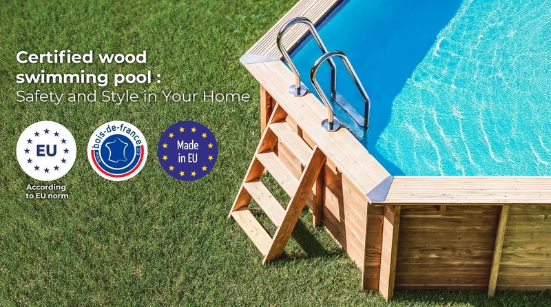 Piscina elevada de madera Gre Sunbay Violette 2 500x127
