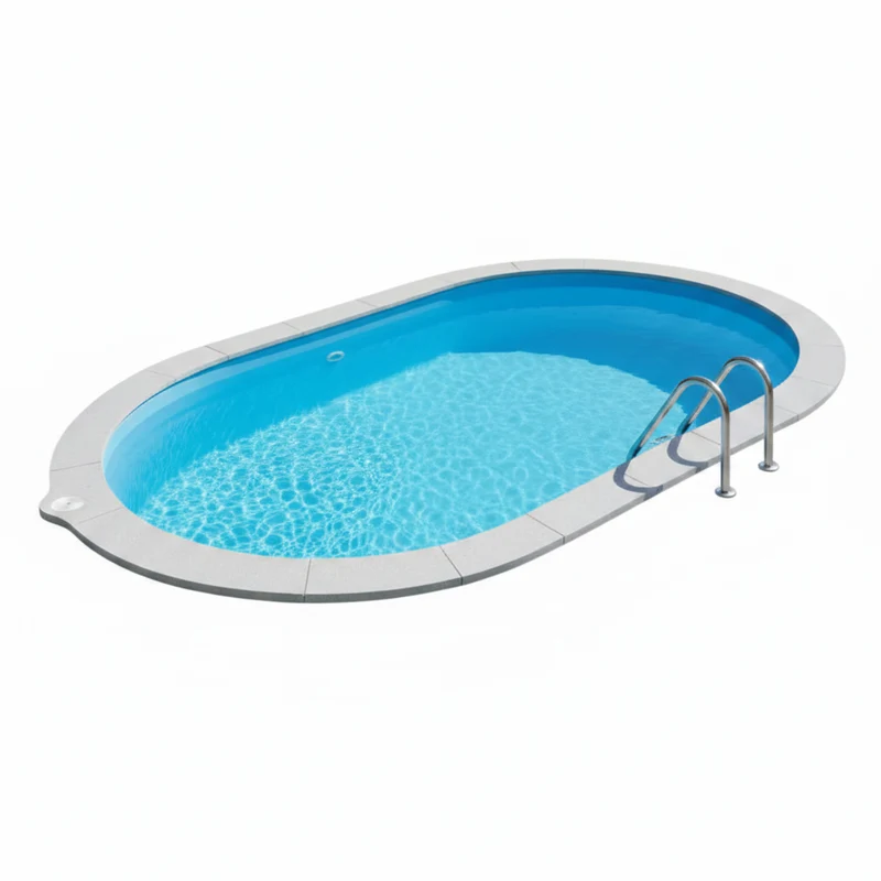 Piscina enterrada Gre Madagascar ovalada en kit