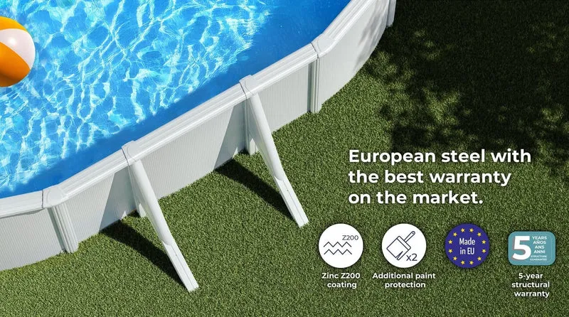Piscina elevada Gre desmontable Fidji Ovalada