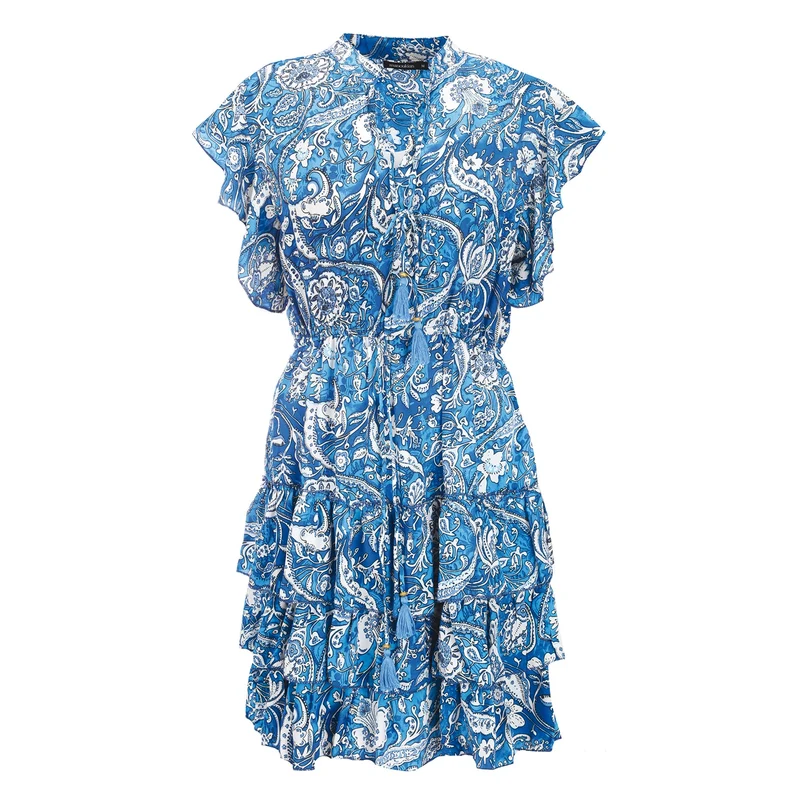 ROBE COURTE 3 VOLANTS DU S AU L