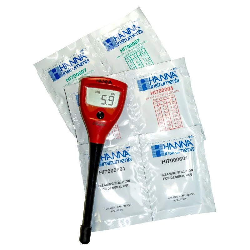 Medidor de pH con electrodo renovable HI98103. Hanna.