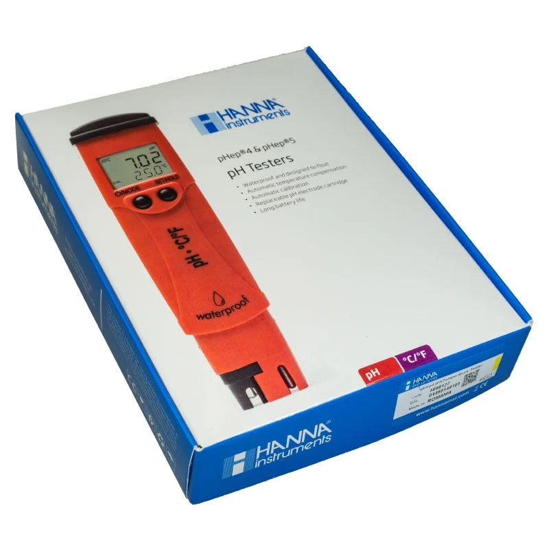 Medidor impermeable de pH/Temperatura HI98127. Hanna.