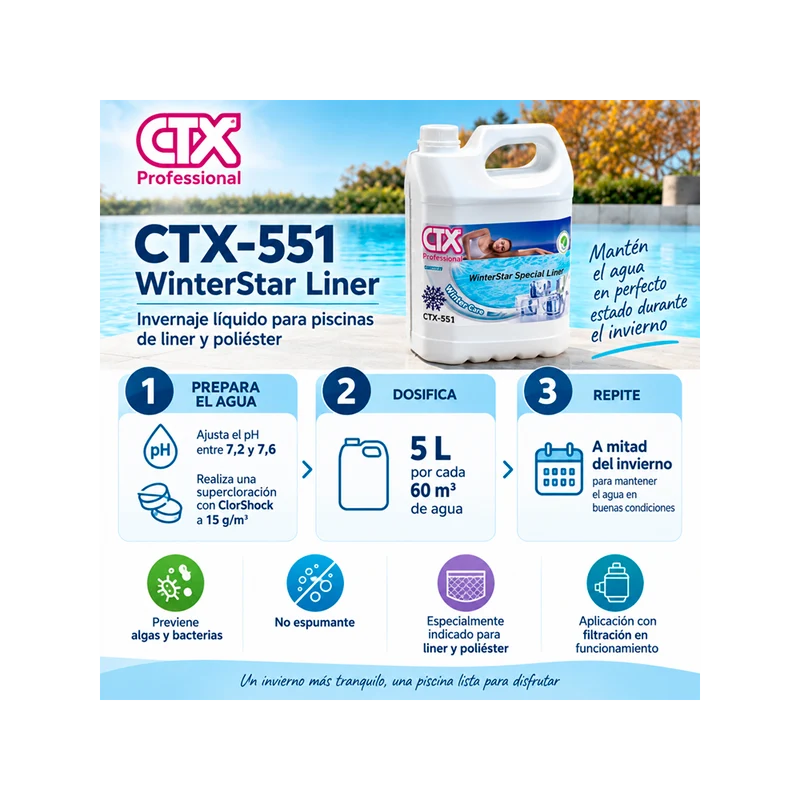 Invernador Líquido CTX-551 WinterStar Liner – 5 L
