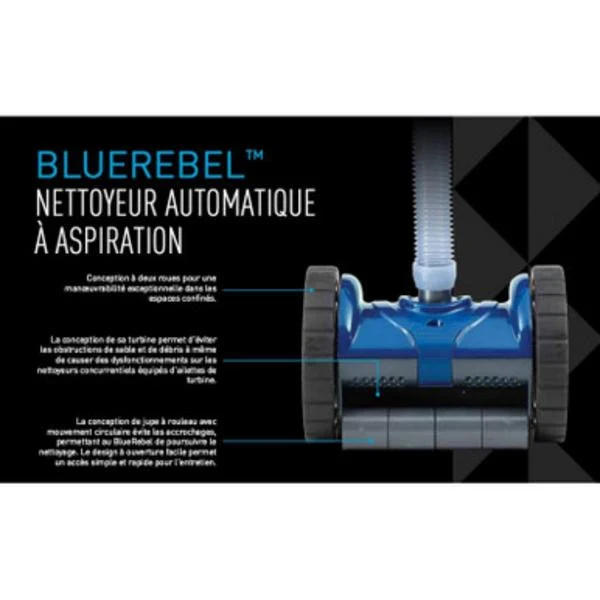 Robot aspirateur hydraulique pour piscine BLUEREBEL - Pentair