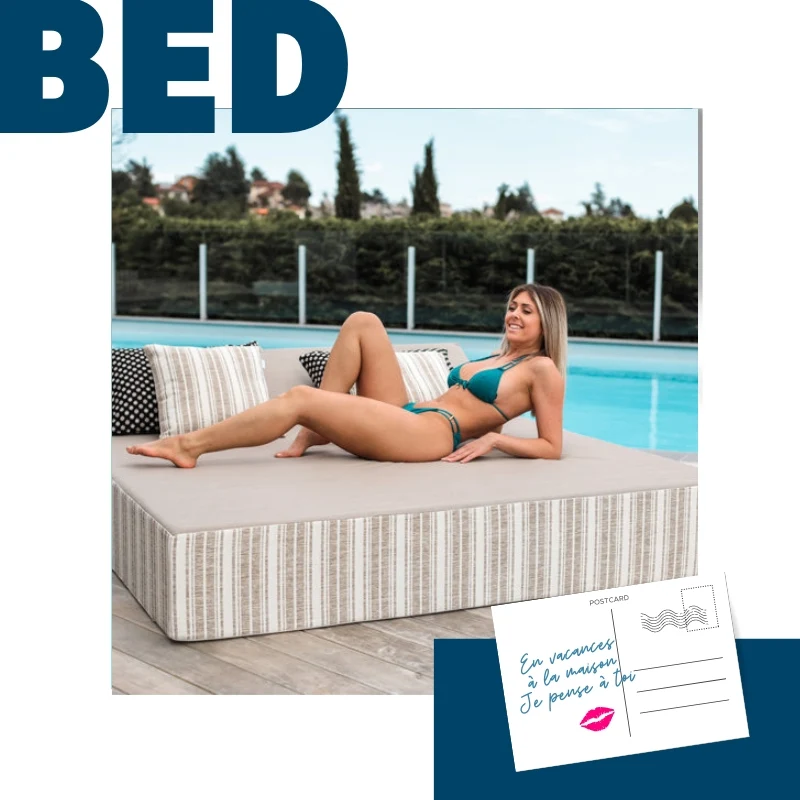 BED DE PLAGE ET PISCINE "JUSTINE" - Cozip