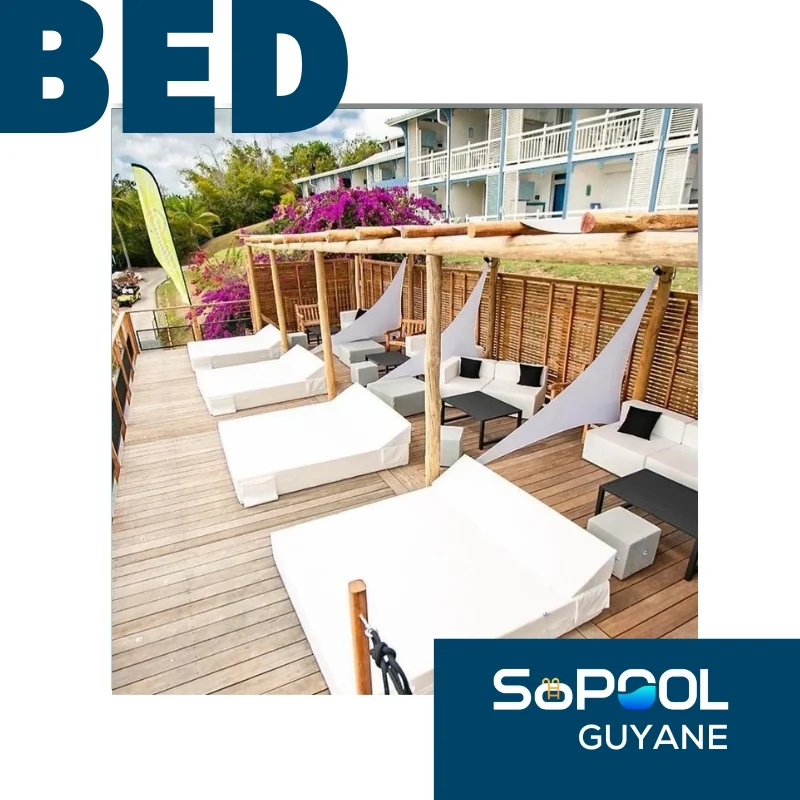 BED DE PLAGE ET PISCINE "MIAMI" - Cozip