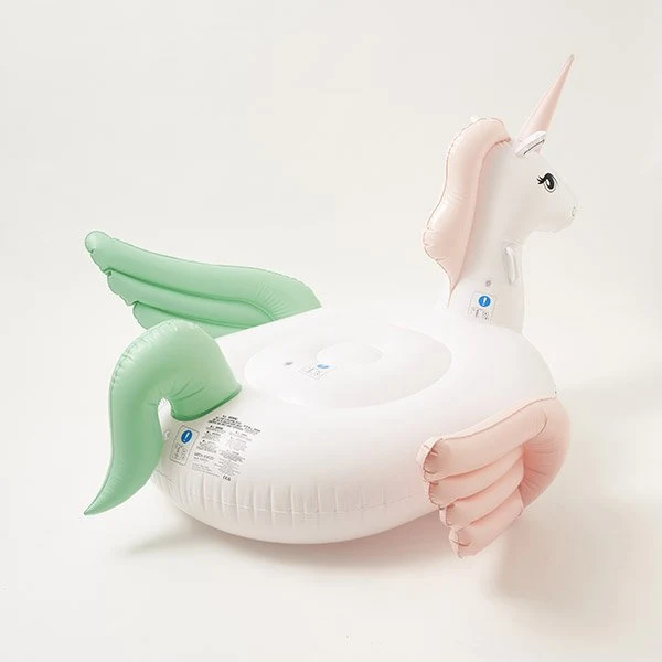 Licorne gonflable piscine White Pearl