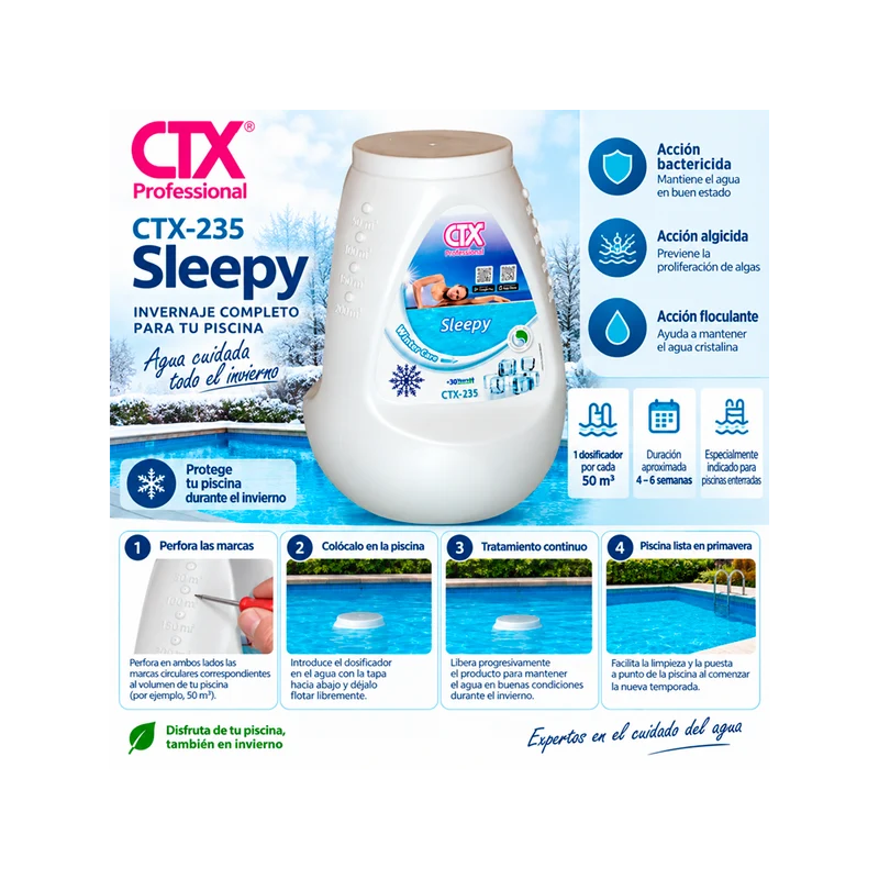Dosificador de Invernaje CTX-235 Sleepy para Piscina – 1,75 kg