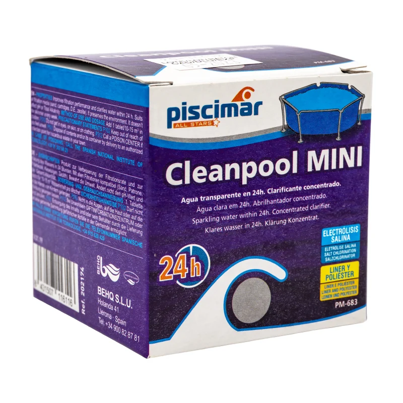 Cleanpool MINI. PM-683. Clarificante concentrado. 64 gr.