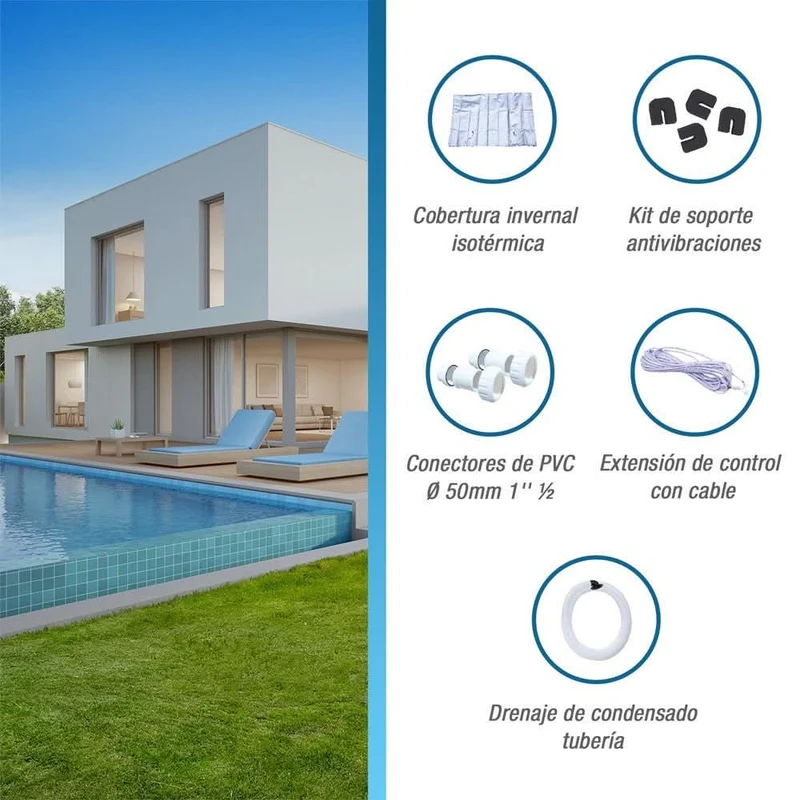 Poolex Silverline Fi Full Inverter WiFi Bomba de calor para piscina