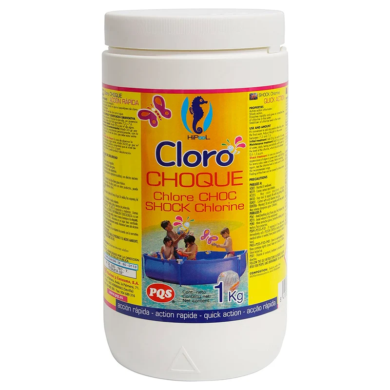 Cloro choque grano HIP 1kg. PQS