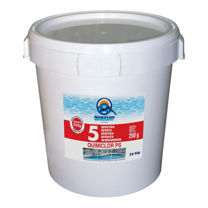 Quimiclor PS 5 Efectos Quimicamp 201825 – 25 kg – Tabletas 250 g