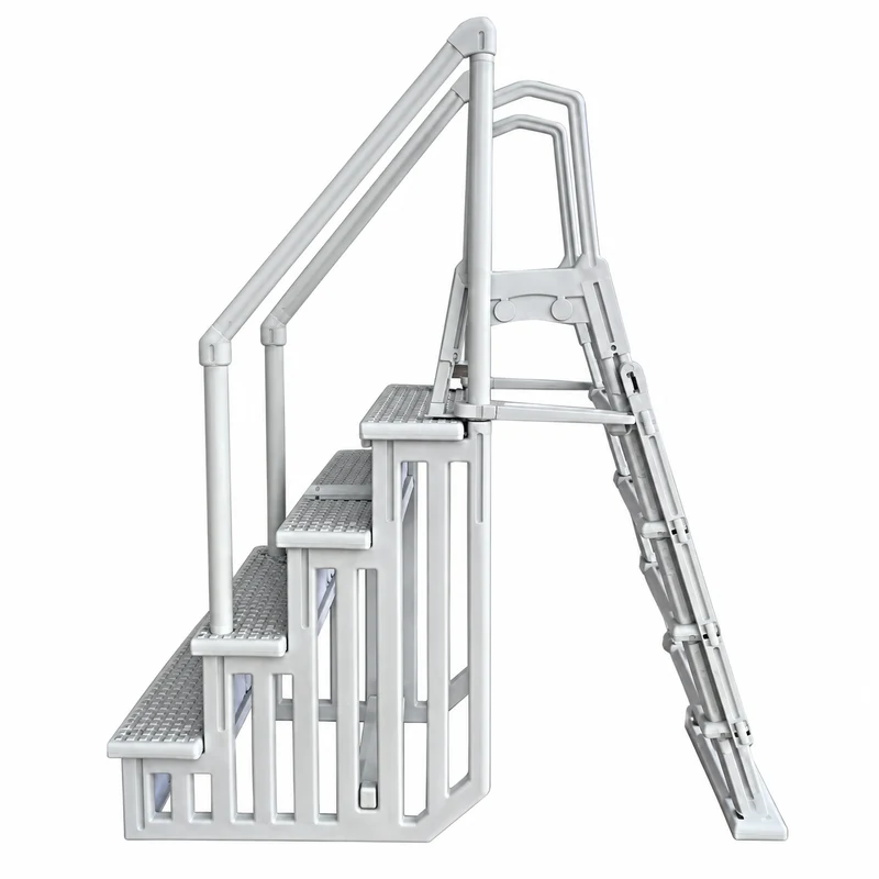 Escalera Sintética Fácil Acceso DECOYTEC 71550100 para Piscinas Elevadas