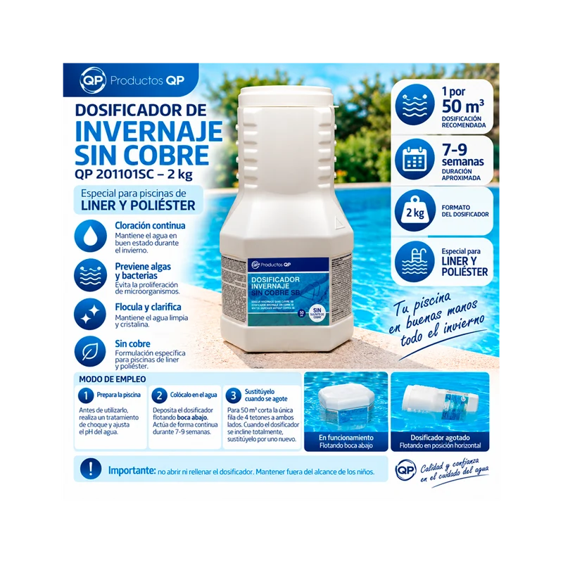 Dosificador de Invernaje Sin Cobre QP 201101SC – 2 kg