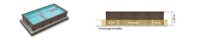 Piscina Rectangular R15 02 2,90 x 5,73m - Naturalis
