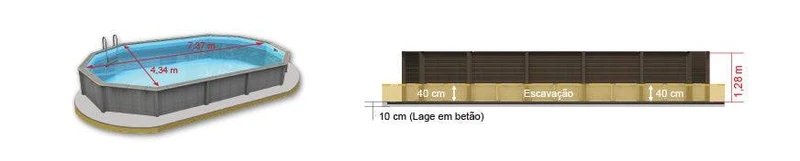 Piscina Decagonal Alongada 03 4,34 x 7,37m - Naturalis