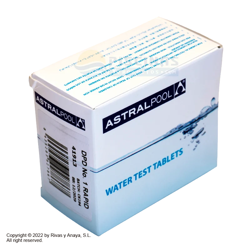 Reactivo DPD-1 para Pooltester, caja 250 tabletas. AstralPool.