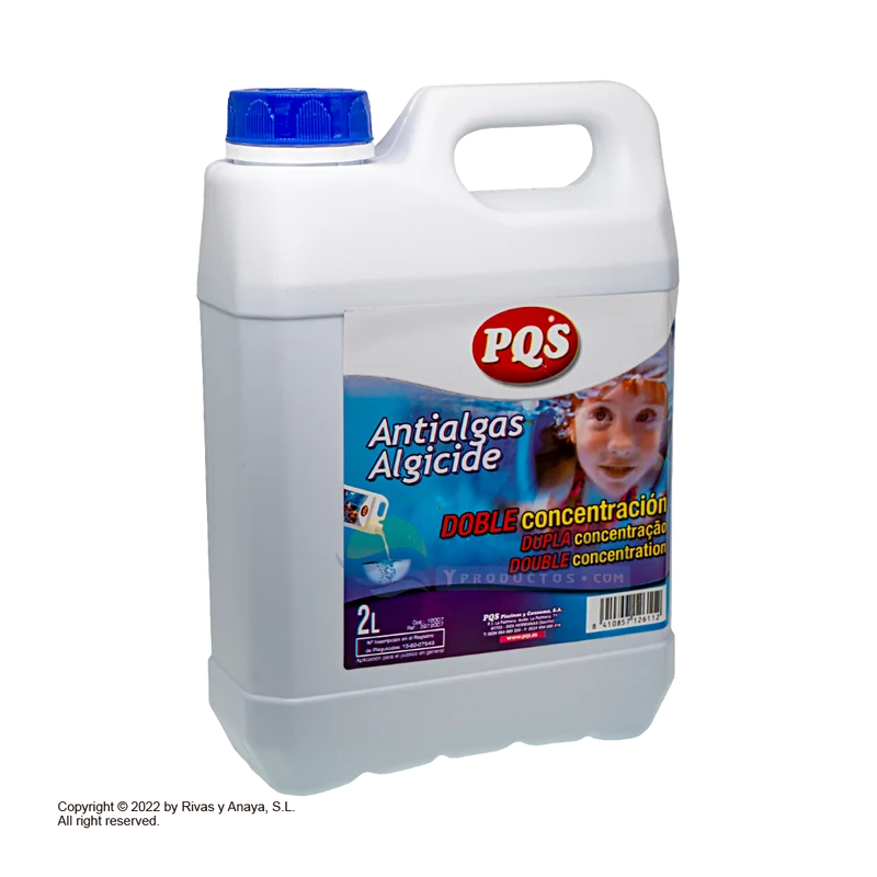 Antialgas doble concentración, 2 L. Sin espuma. PQS