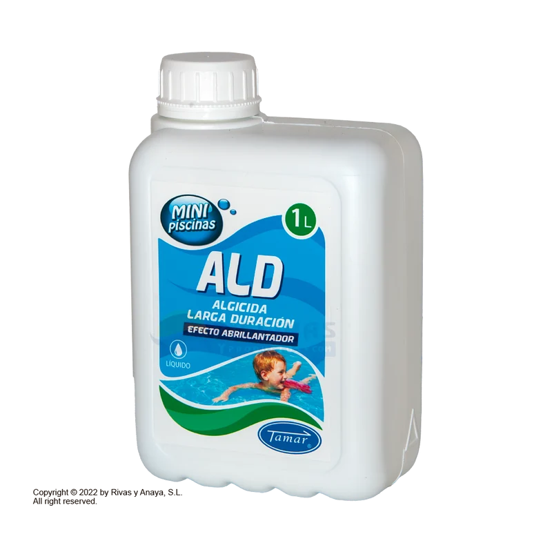 Antialgas larga duración + abrillantador mini piscina 1L. Tamar