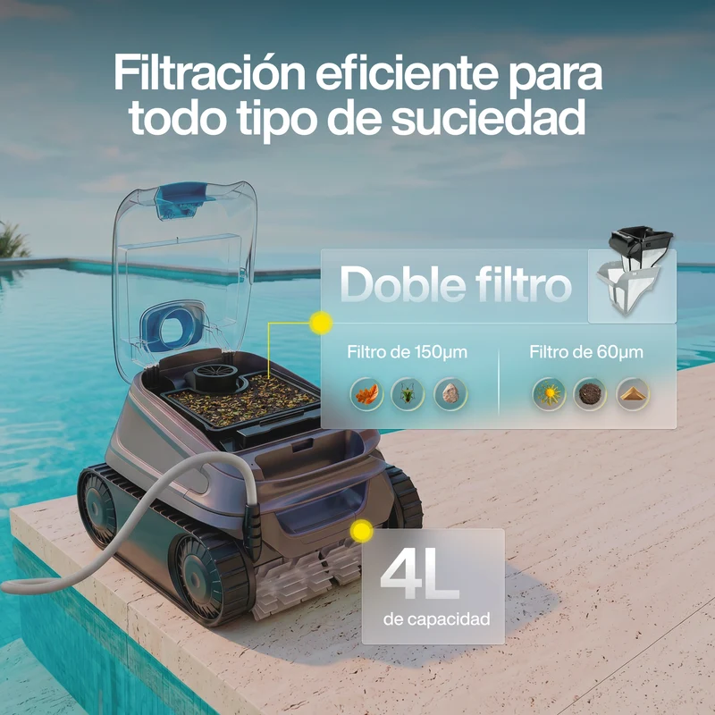 Zodiac CNX 40 iQ Robot limpiafondos con cable para piscina