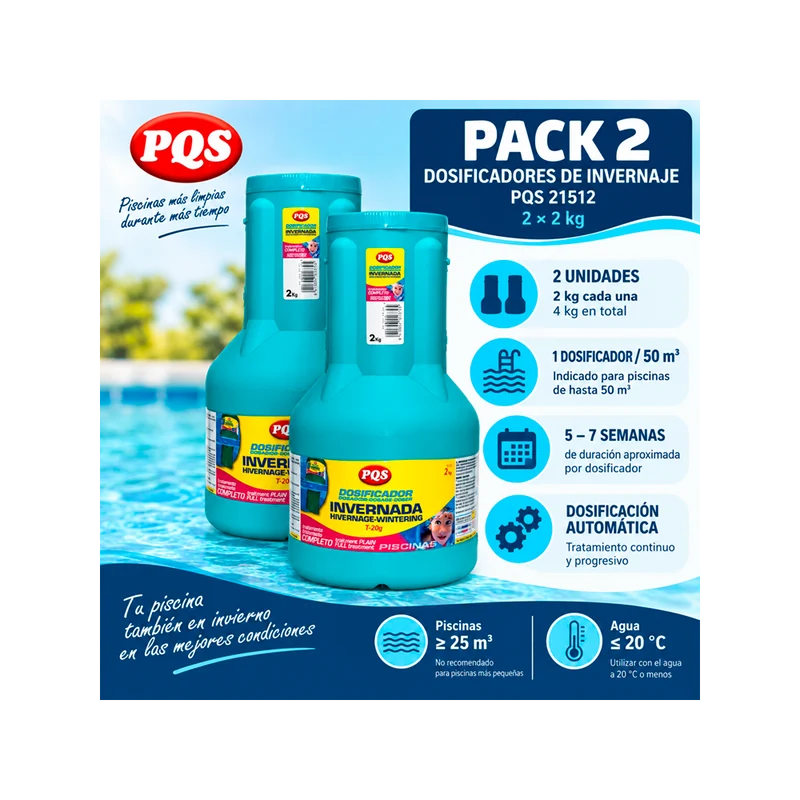 Pack 2 Dosificadores de Invernaje PQS 21512 – 2 × 2 kg