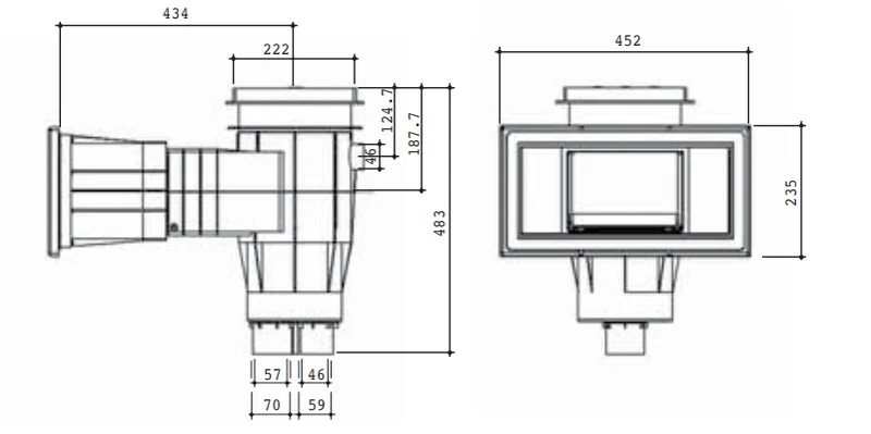 Skimmer ABS 15L DELUXE - Liner