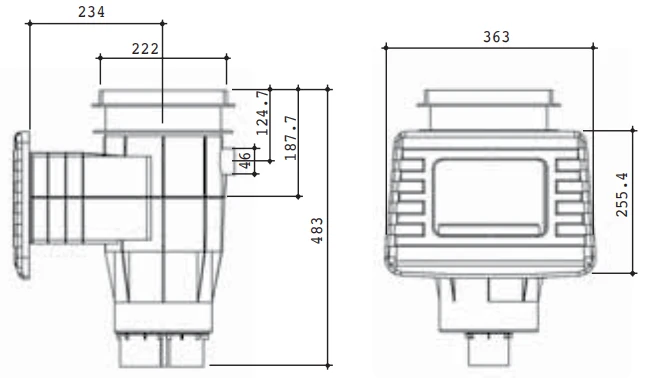 Skimmer ABS 15L DELUXE - betão