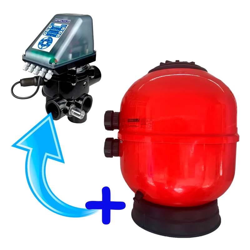 Filtro Astralpool Vesubio 450 con válvula selectora automática