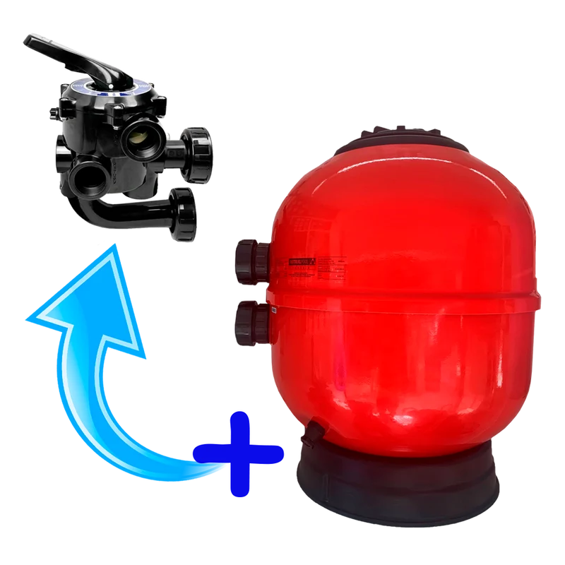 Filtro Astralpool Vesubio 450 con válvula selectora de tornillos
