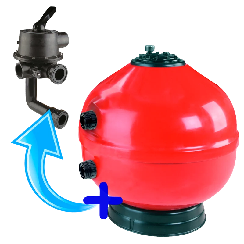 Filtro Astralpool Vesubio 900 con válvula selectora de tornilllos