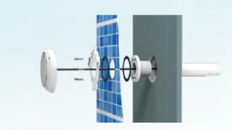 PROJETORES LED BRANCO Série Slim MIDI - betão / liner - Bluezone Pool