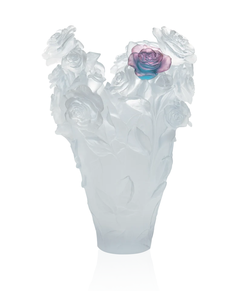 Rose Passion Vase magnum Blanc
