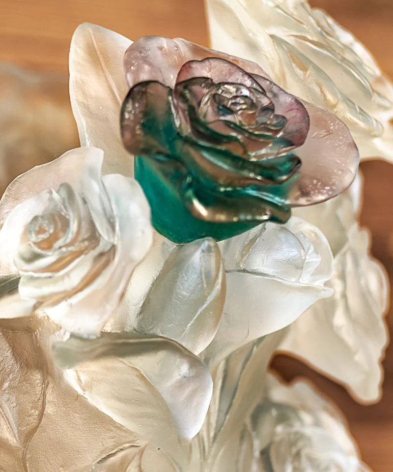 Rose Passion Vase magnum Blanc