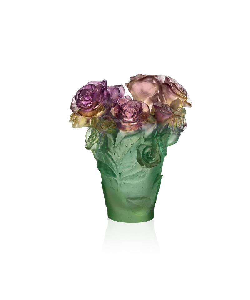 Rose Passion Vase petit modèle Vert et rose