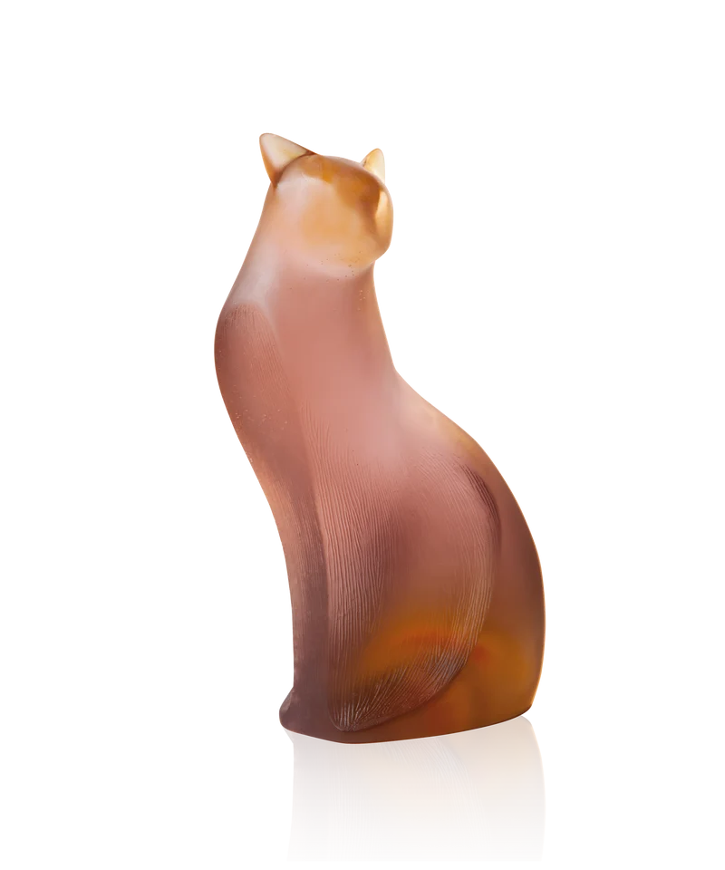 Chat assis Gris-rose de Xavier Carnoy 375ex