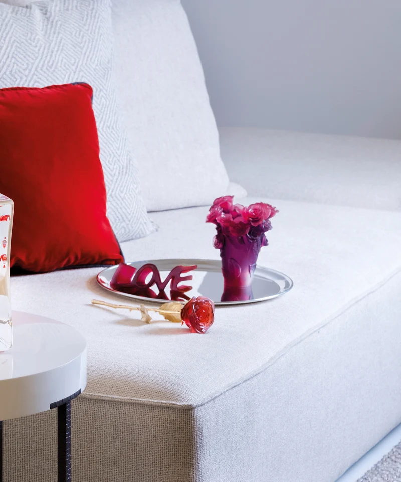 Rose Passion Vase petit modèle Rouge et violet