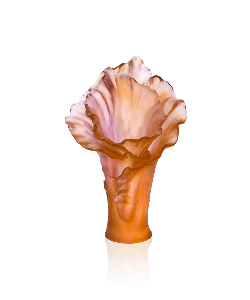 Arum Vase grand modèle Ambre-rose
