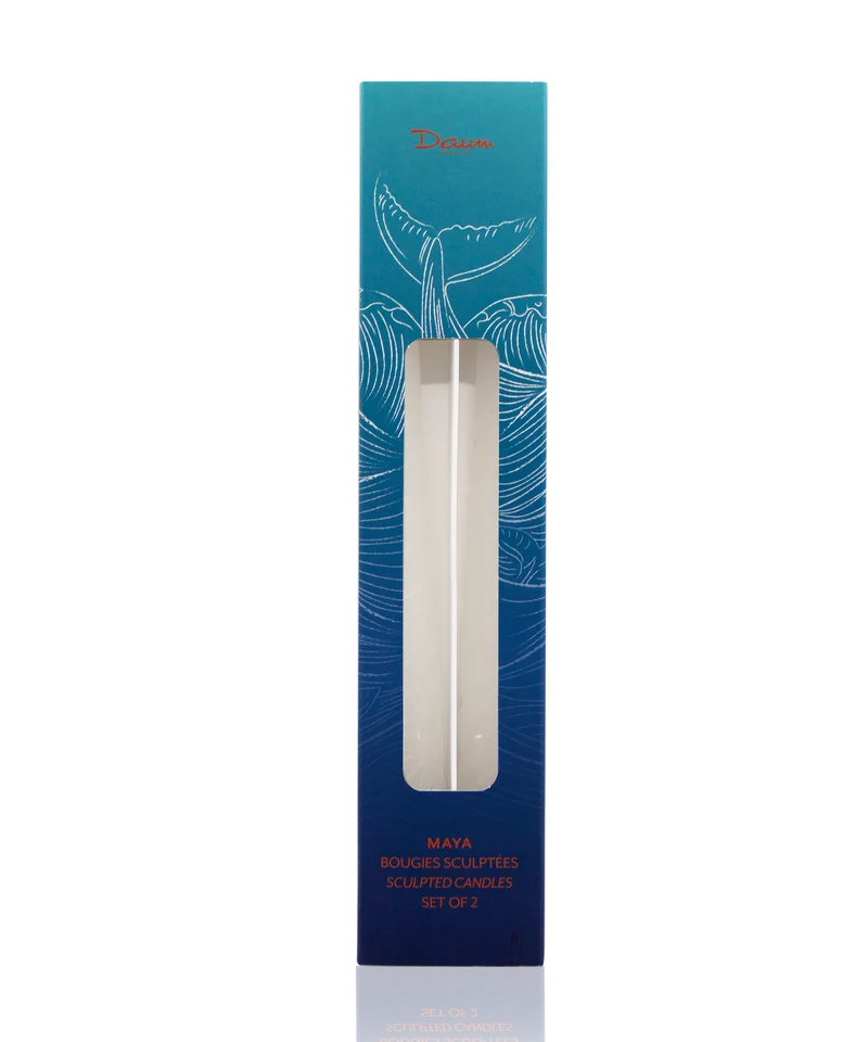 Maya Coffret de 2 bougies sculptées