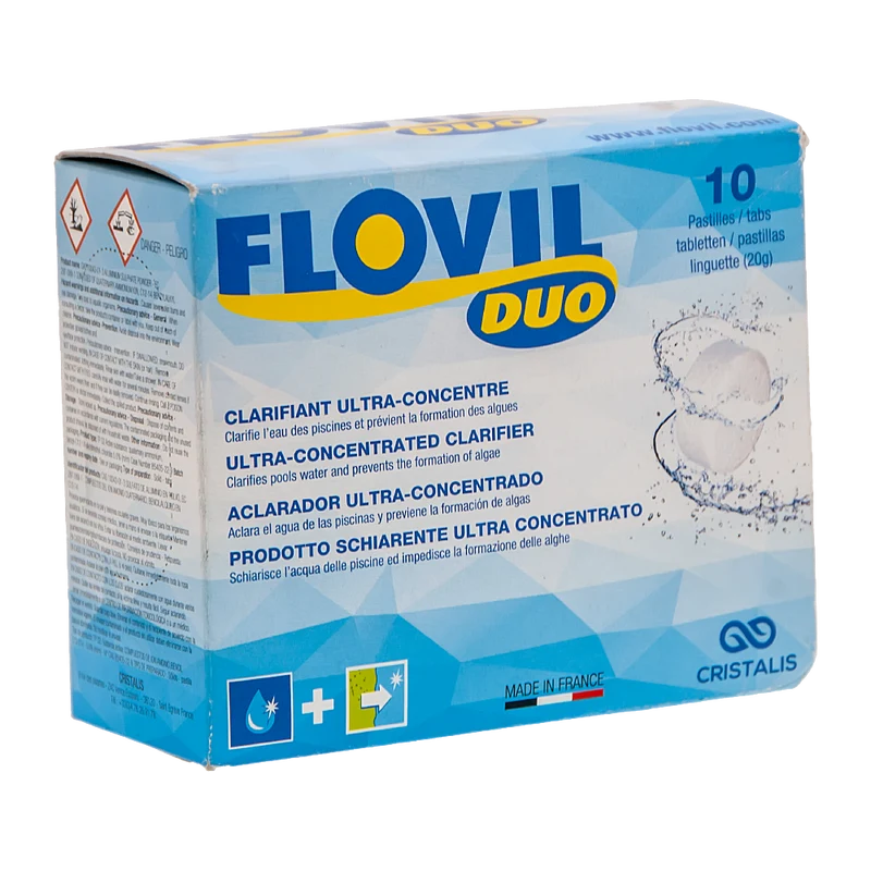 Flovil DUO. Clarificante ultraconcentrado con alguicida. Cristalis.