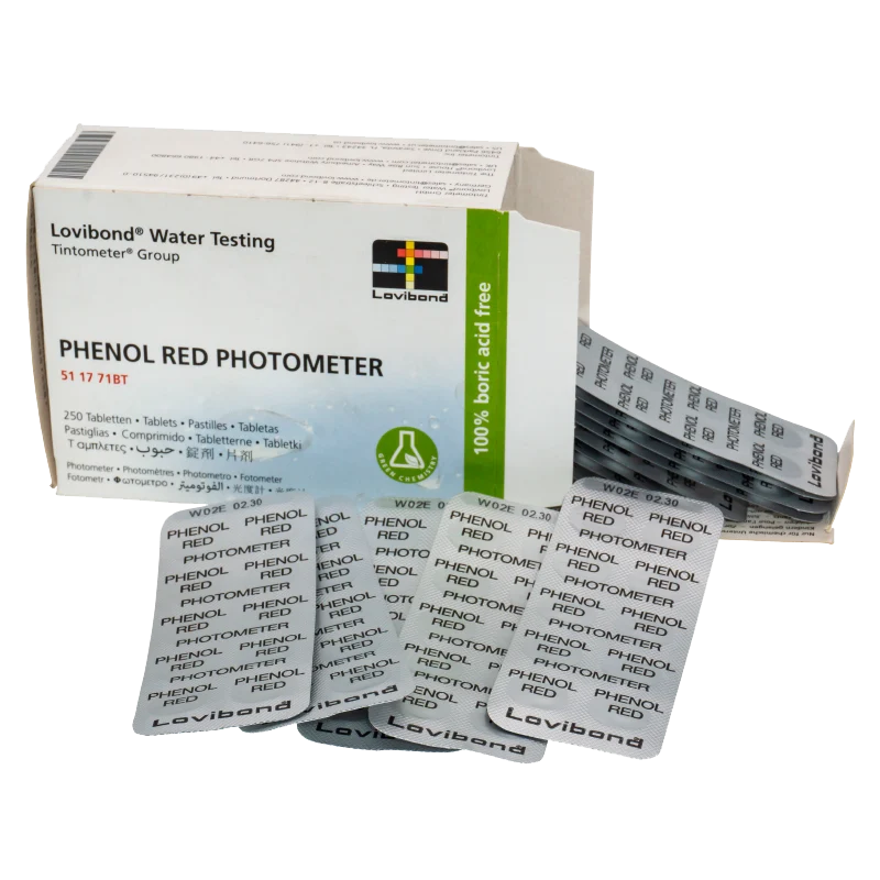 Caja Reactivo Phenol Red Fotómetro. 250 uds. Lovibond.