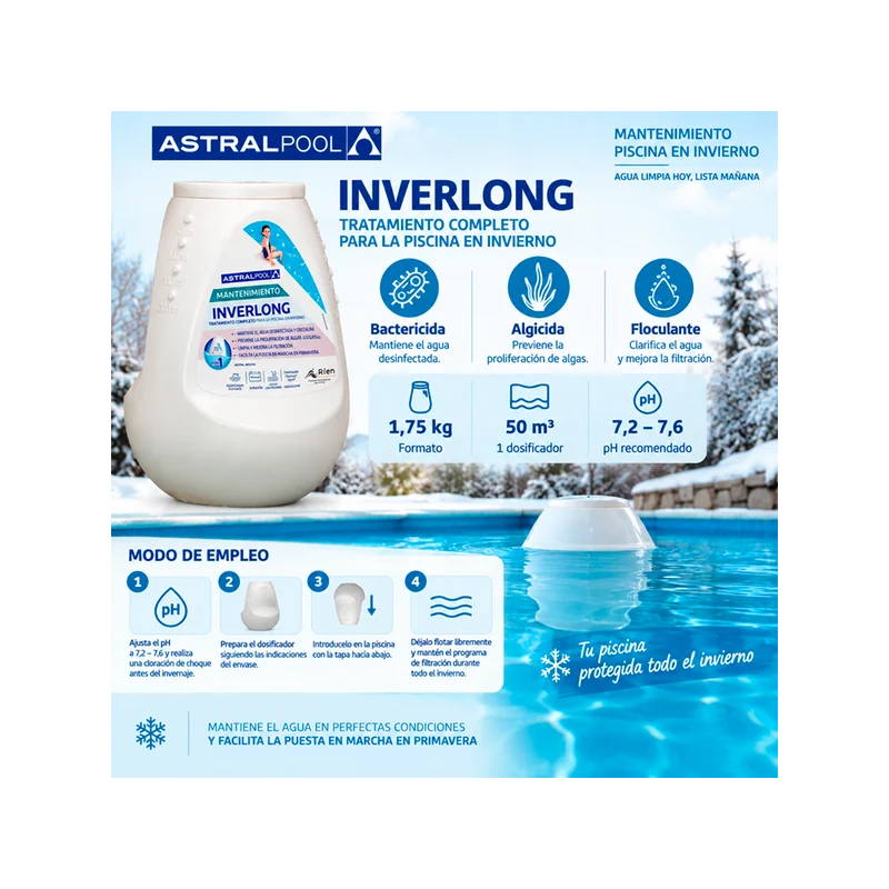Pack 2 Dosificadores de Invernaje AstralPool Inverlong 75151 – 2 × 1,75 kg