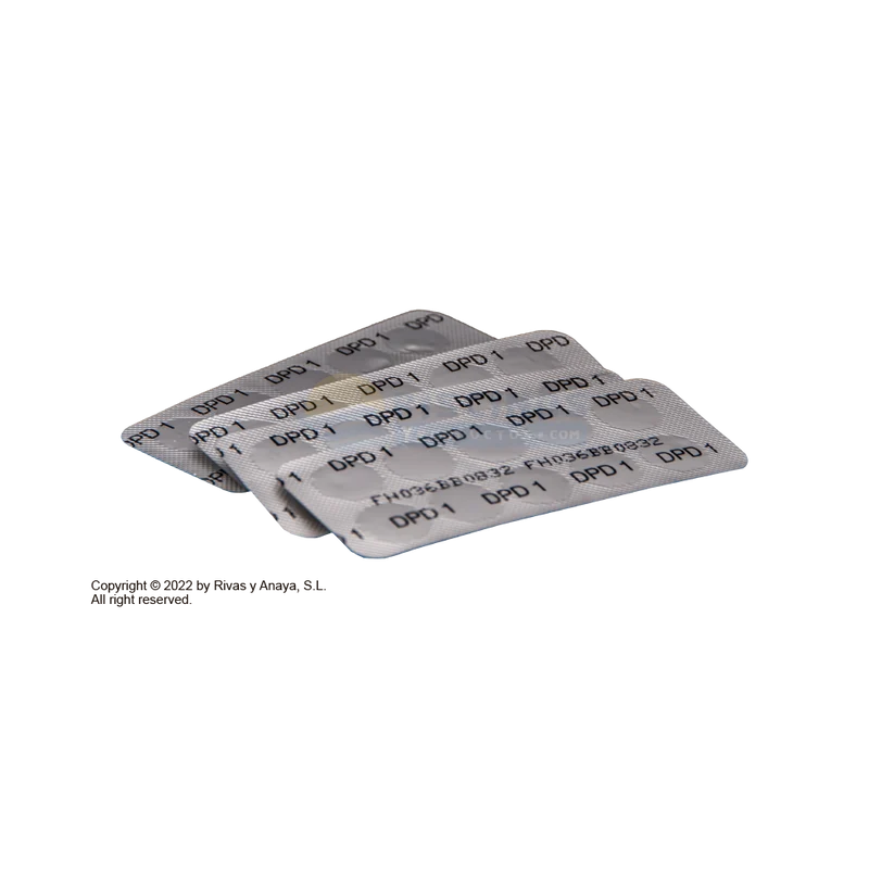 Reactivo DPD-1 para fotómetros, caja 250 tabletas. Astralpool.